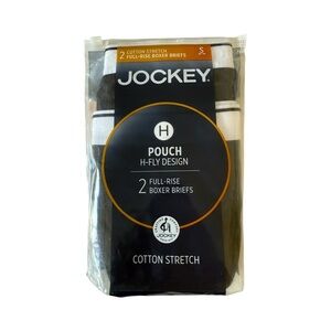 Jockey Pouch H-Fly Design Full Rise Boxer Briefs 2 Pack NWT Size S 28-30